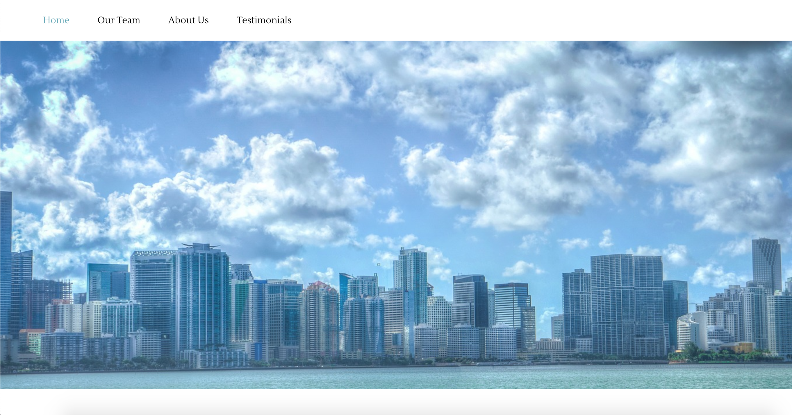 Screenshot of Lawyer Miami web app